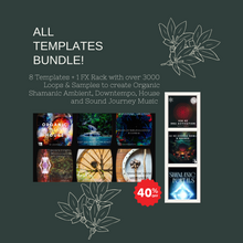 Load image into Gallery viewer, CREATING SOUND JOURNEYS & HEALING FREQUENCIES IN ABLETON ( 10h Beginner Personal Online Course Bundle feat. 10 GB of Loops, Samples & Templates)