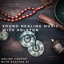 Load image into Gallery viewer, CREATING SOUND JOURNEYS &amp; HEALING FREQUENCIES IN ABLETON ( 10h Beginner Personal Online Course Bundle feat. 10 GB of Loops, Samples &amp; Templates)
